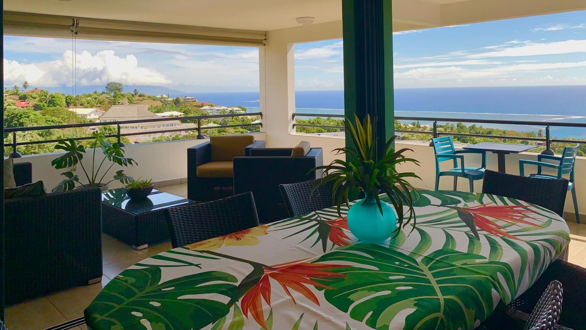 パペーテKaili Ocean View Luxury 2Br Ac Throughout Fiber Wifi & Poolアパートメント エクステリア 写真