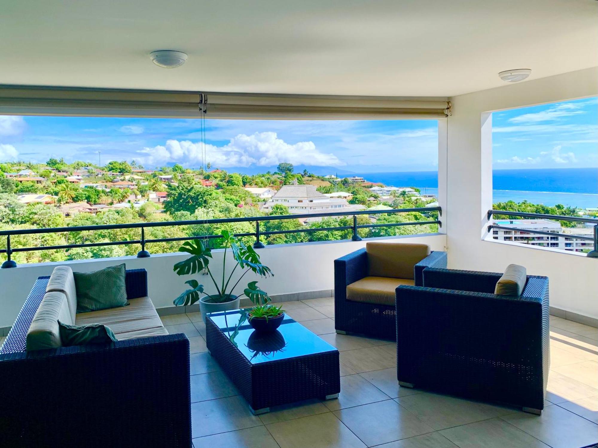 パペーテKaili Ocean View Luxury 2Br Ac Throughout Fiber Wifi & Poolアパートメント エクステリア 写真